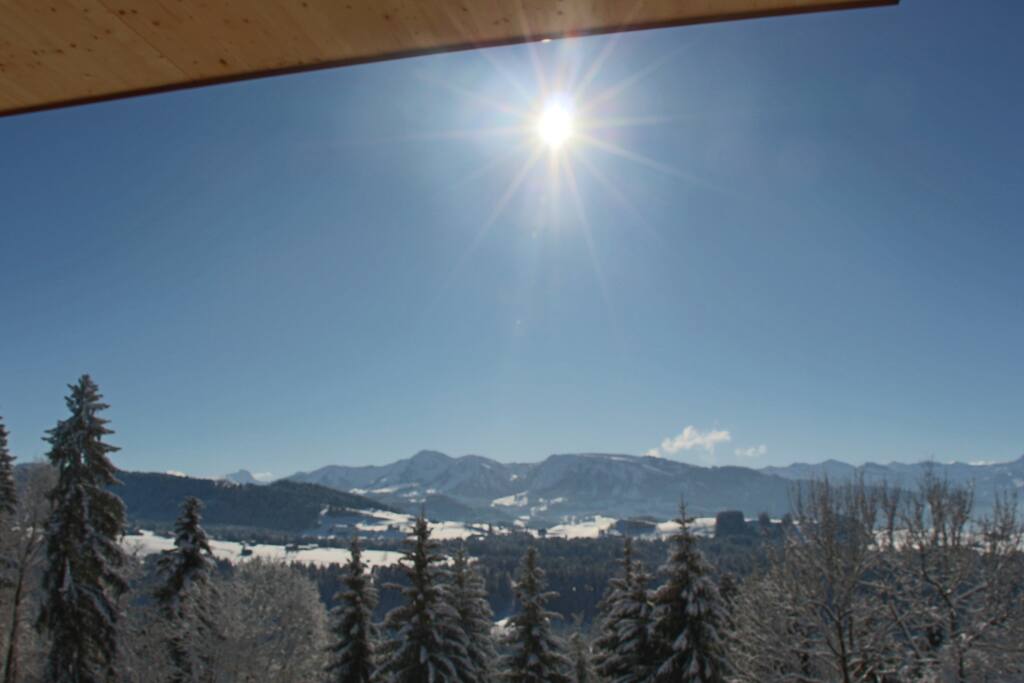 Blick vom Balkon