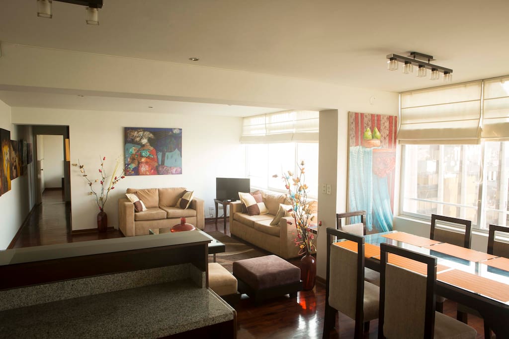 Living Room and Dining Room