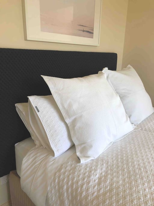 Comfortable beds with quality linen