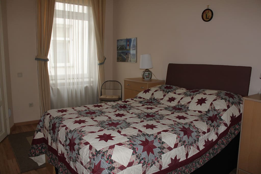 As you can see the bedroom is quite bright and big.