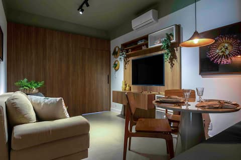 Top Airbnb: New! Well located in Salvador. Pituba. c/ Ar. in Pituba