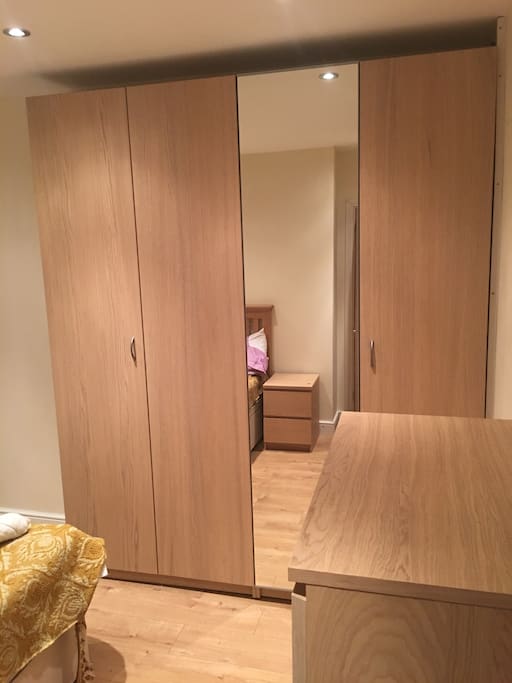 Large wardrobe space to put your things