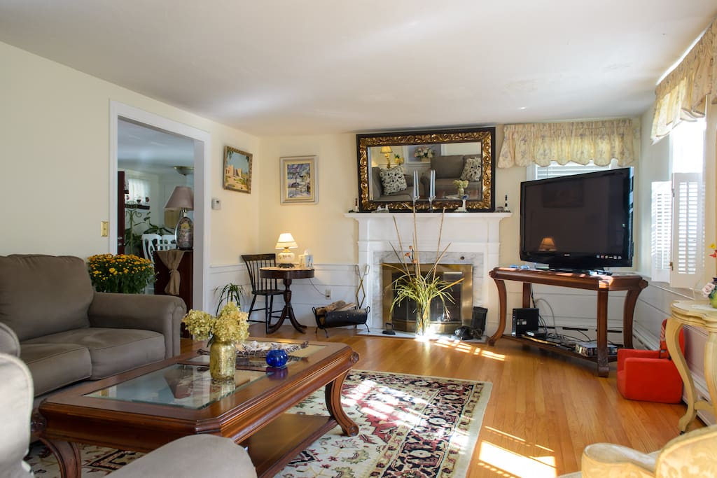 Another view of the beautiful Living Room - Big Flat Screen TV...