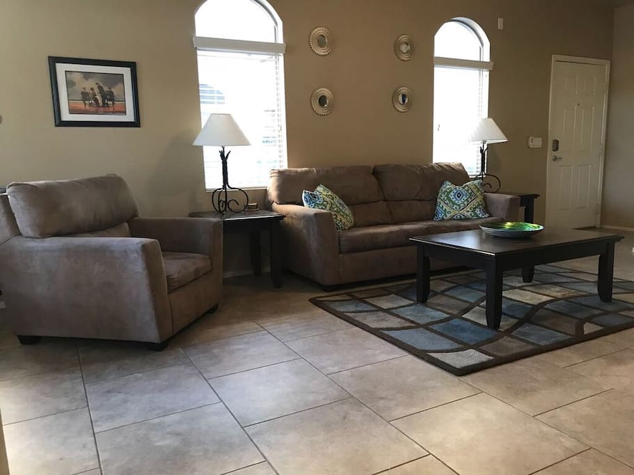 Great room with pull out queen sleeper