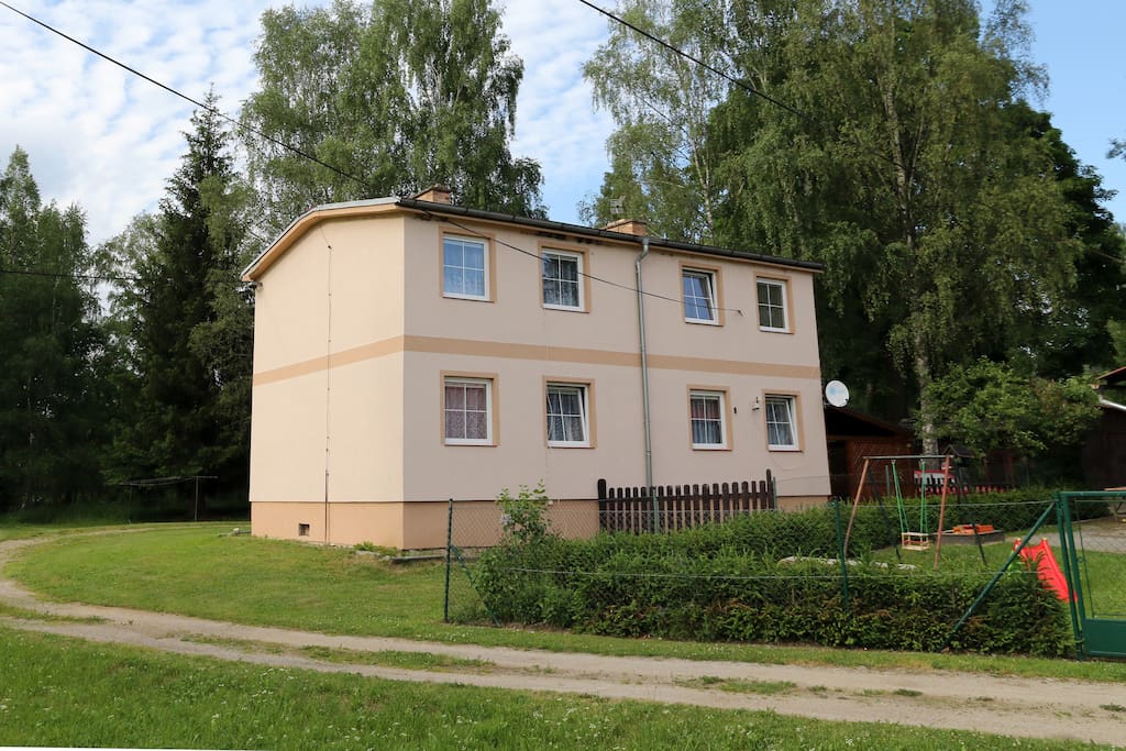 Dům, apartmán C je vlevo dole