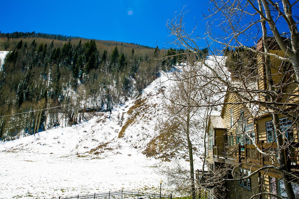Ski run view - great in summer and winter