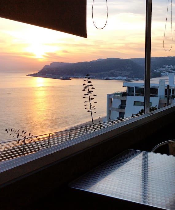 Sunset from the balcony