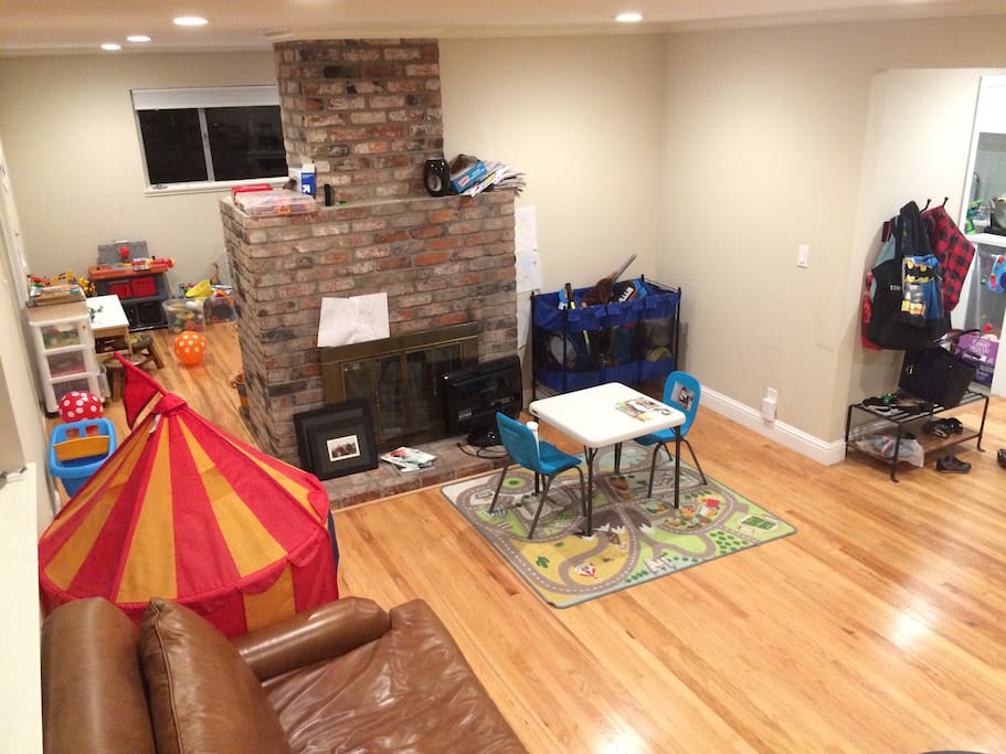 living room (we'll clear the kids' toys)
