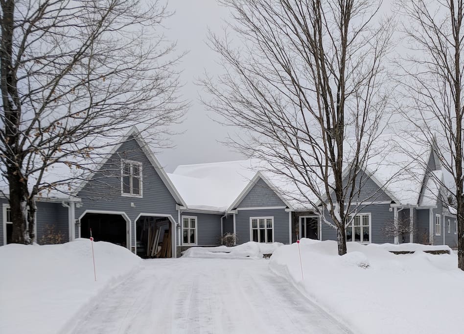 A view of our home during the Winter of 2017/2018
