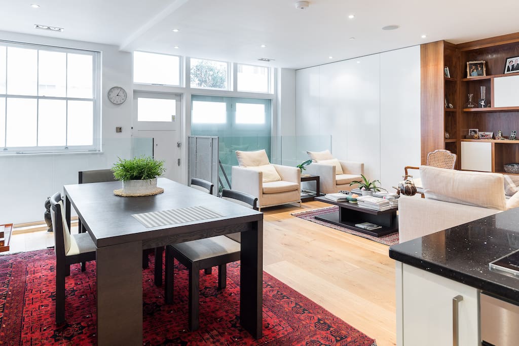 open plan living room