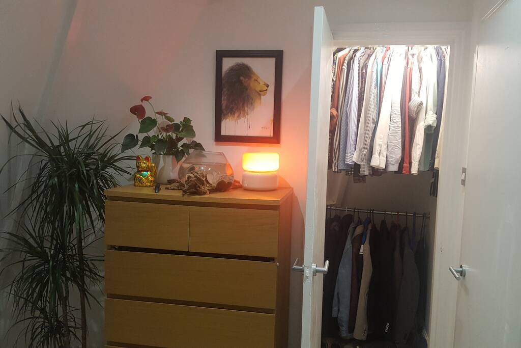 Large walk-in wardrobe