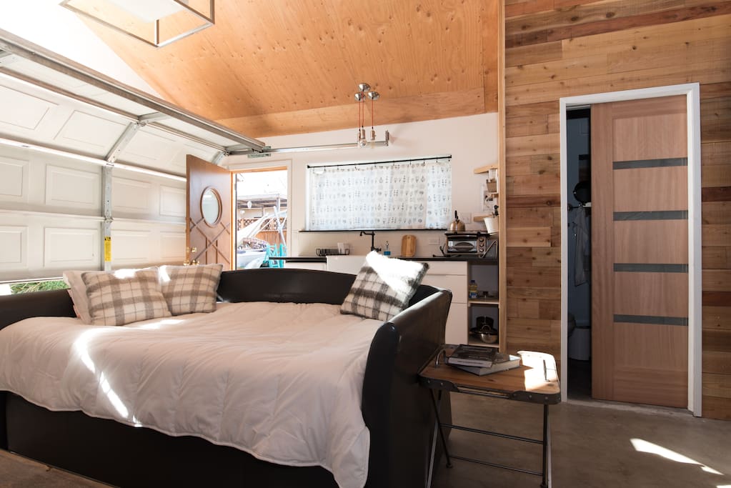 This is a trundle bed and pulls out below for an extra person