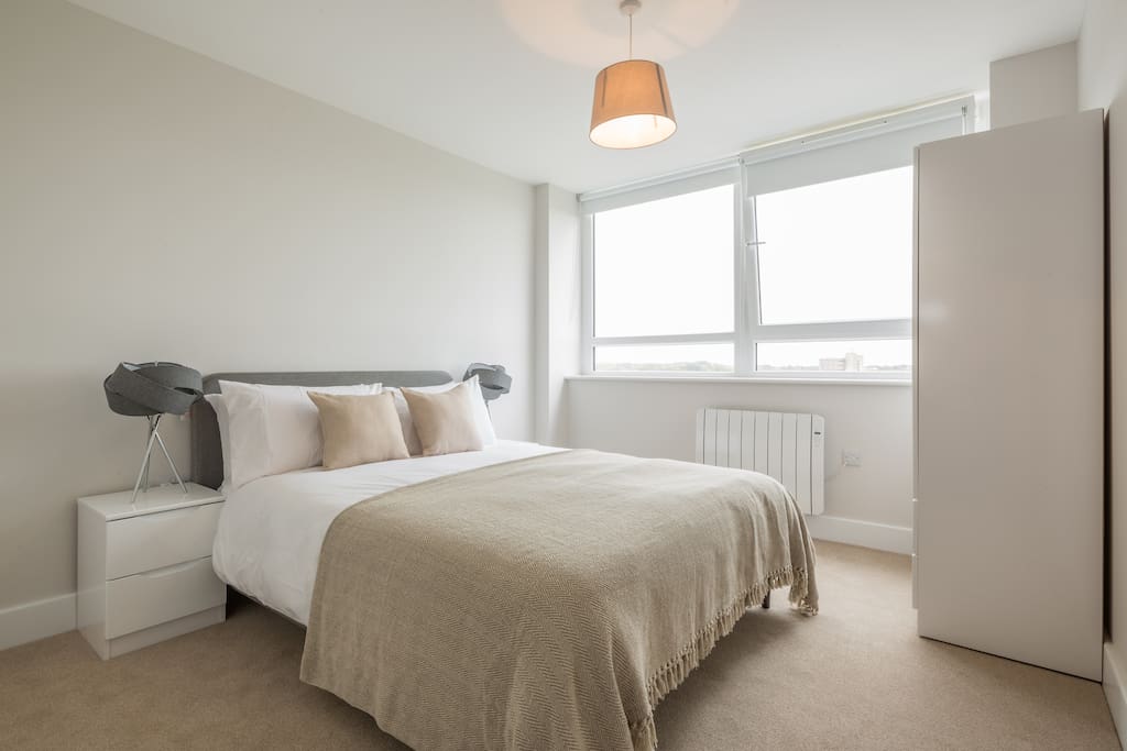 Double bedroom with plenty of storage & hotel quality linen