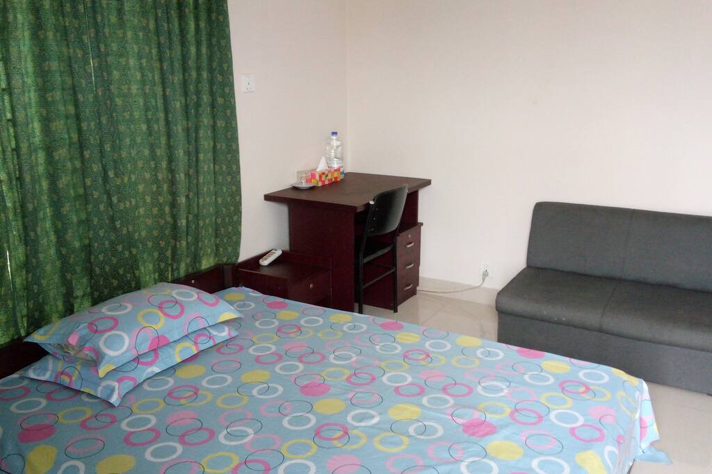 Bed, Table & Sofa