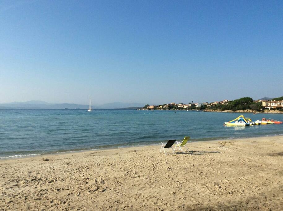 Beach with shallow water