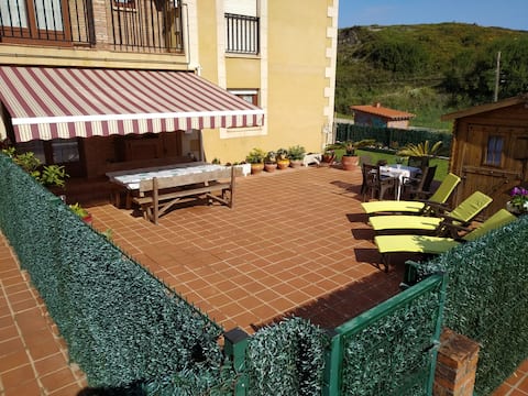 "An apartment in quotes near the beach"