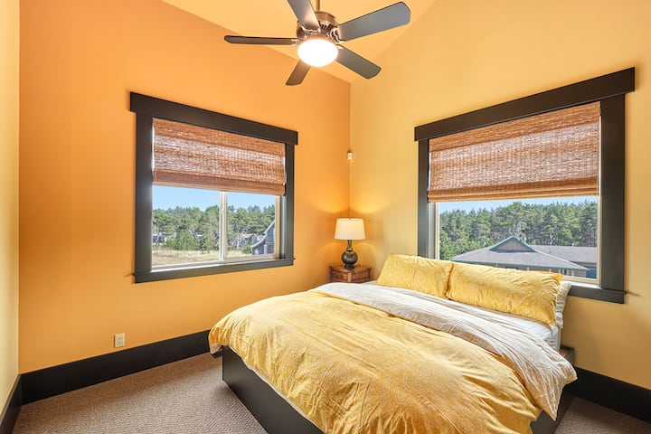 Third bedroom with partial ocean view