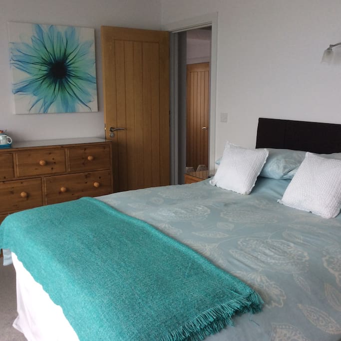 Another stunning bedroom with ensuite shower room with own balcony and views of Port Isaac Bay