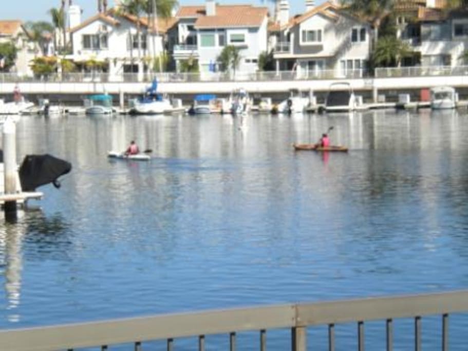 This is the view from the front patio, where water sports is available.