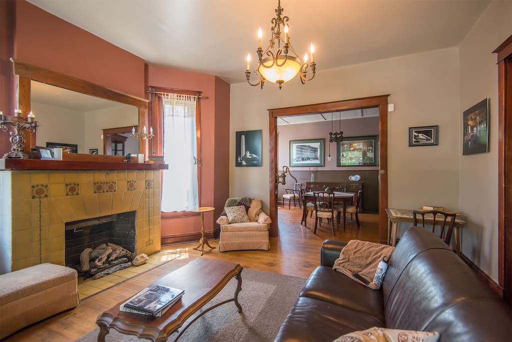 Spacious living and dining area.