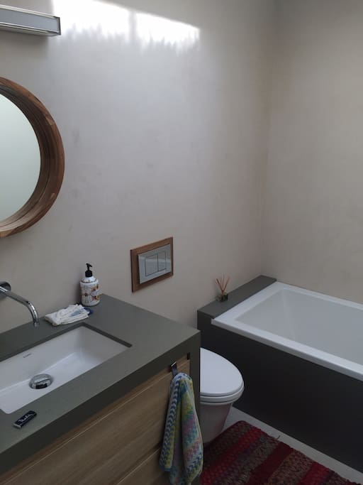 Your private Bathroom with a huge tub!