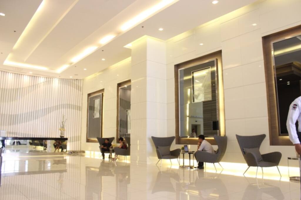 modern hotel-like lobby