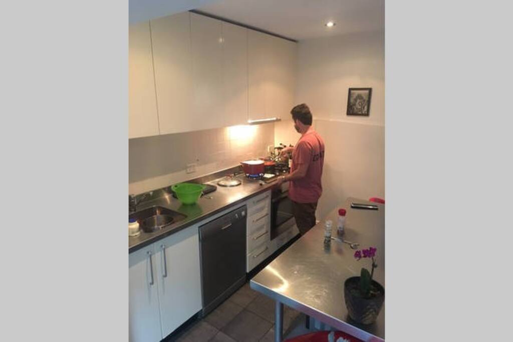 Kitchen in action