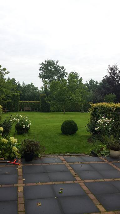 vanaf het terras