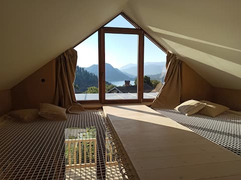 Popular Airbnb listing: Clay Cottage with Lake View in Zasip