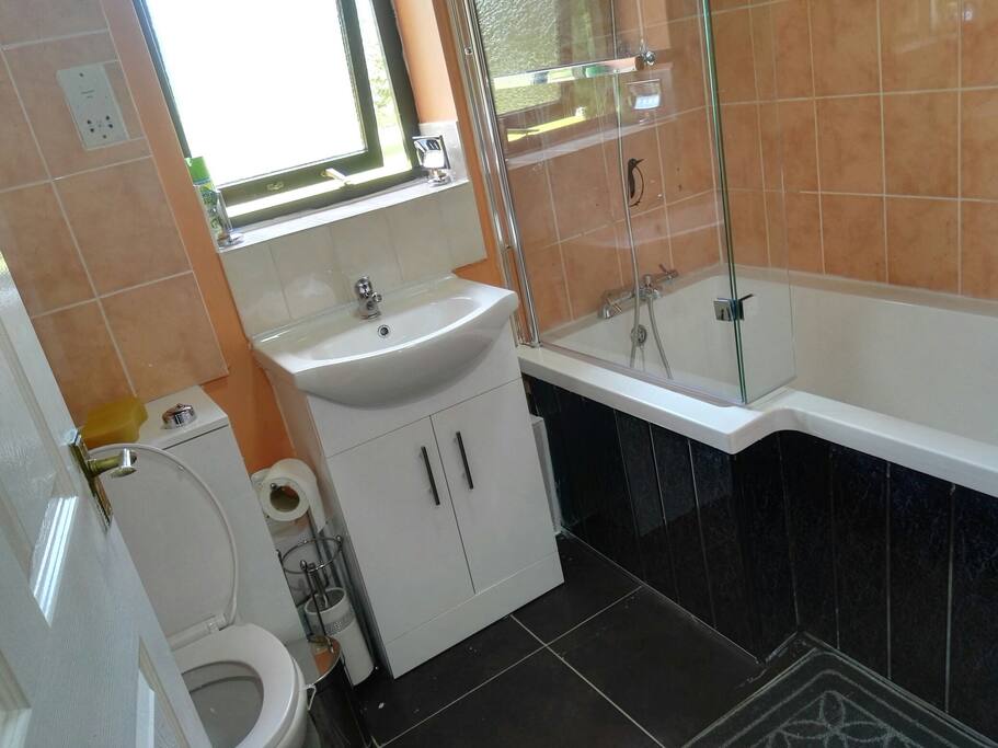 Generous Bathroom, Shower & Toilet