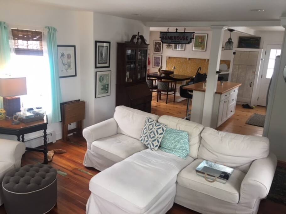Open concept living space on first floor.