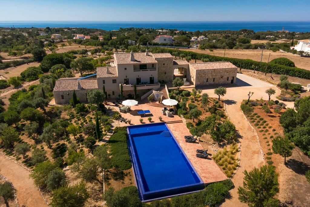 Ariel view of property