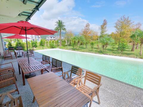 Jiaoxi Route 6 Water Fun # Barbecue # Nearly 100 sqm of large living room # Entertainment Facilities