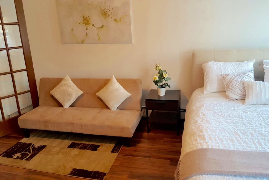 Sofa is also a love seat futon bed...