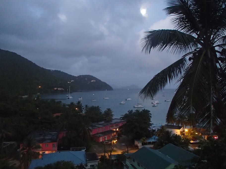 Evening lights as viewed from the balcony