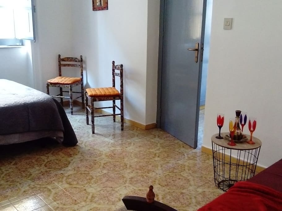 Chambre avec coin détente