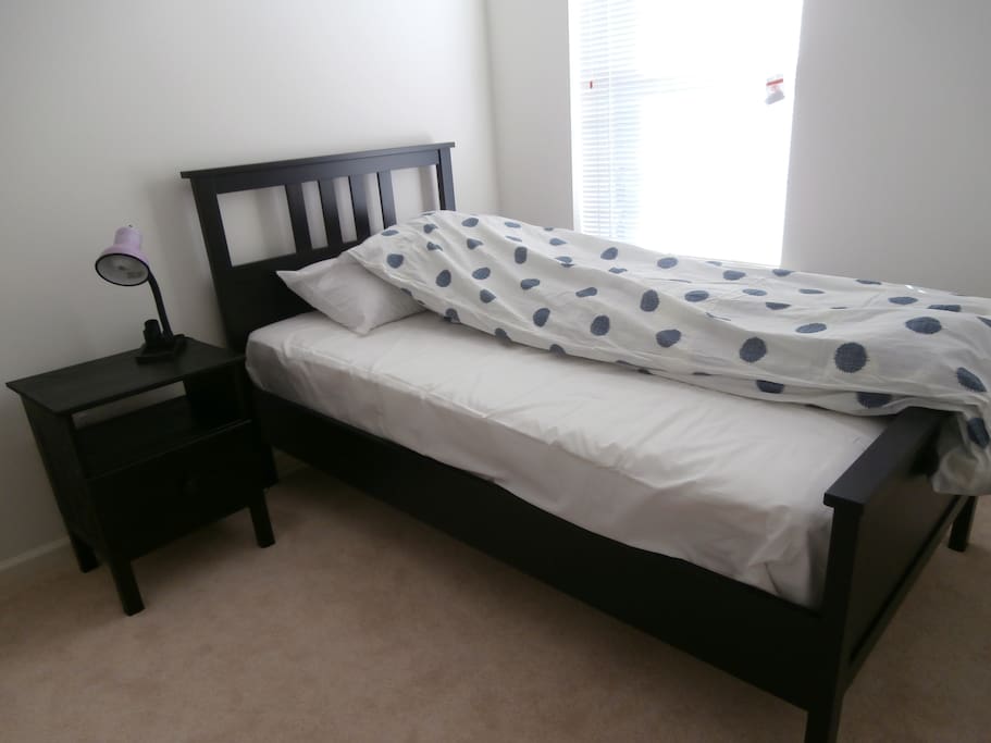Standard twin sized bed