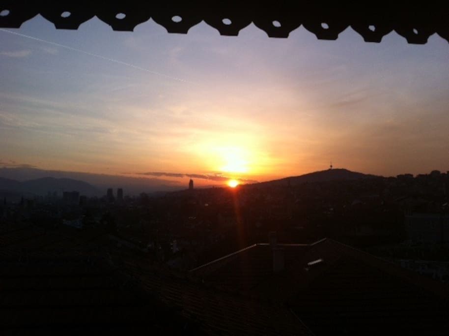 Sundown from terrace