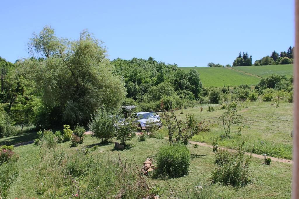 Arrivée sur le parking du haut