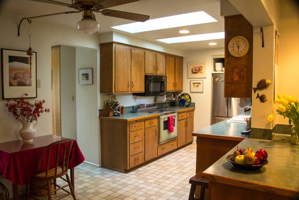 Skylights keep in light and airy
