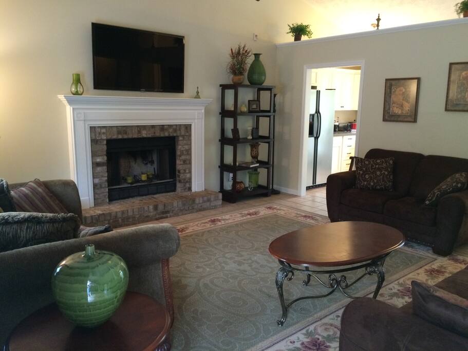 The Living room with 55" LED TV