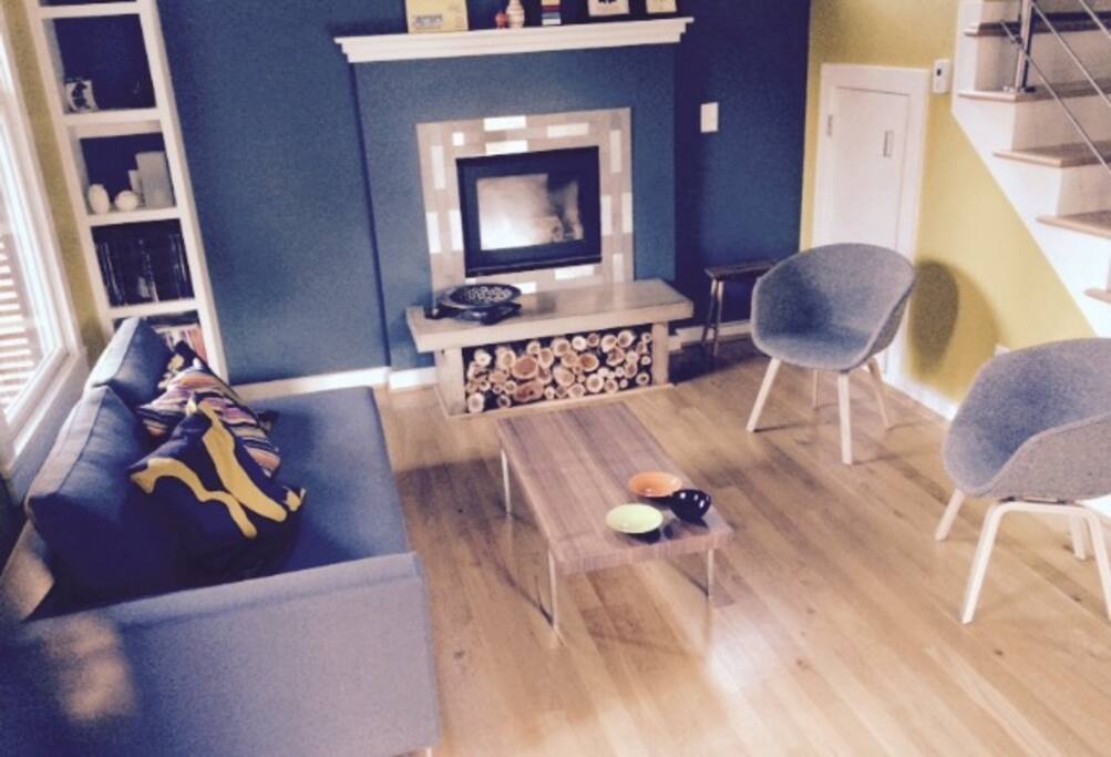 Cosy seating in front room.