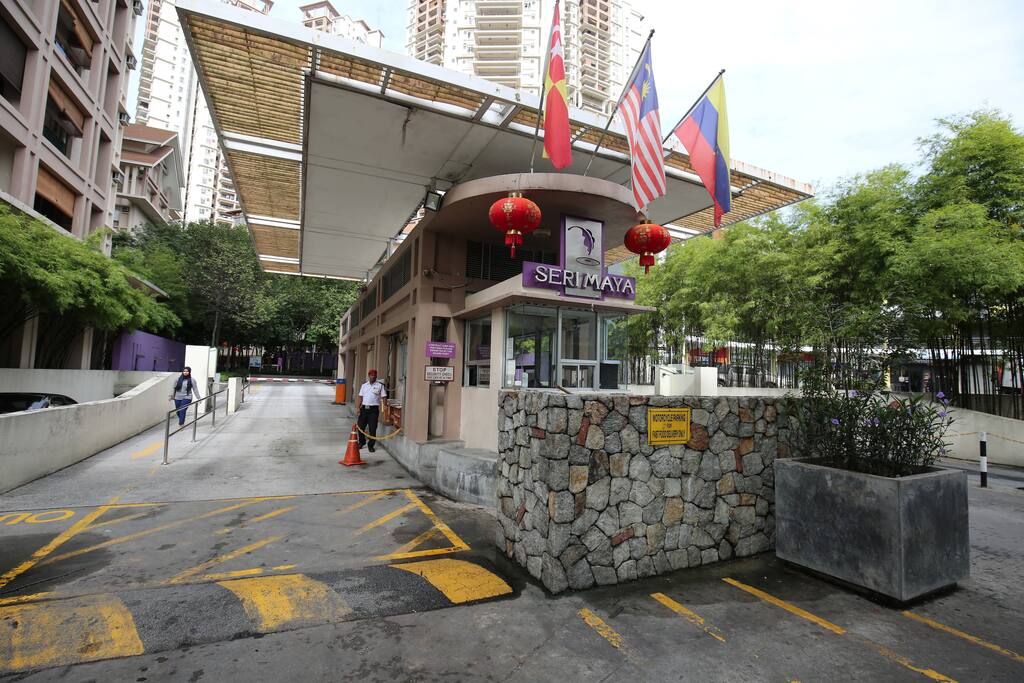 Securely gated and guarded condominium.