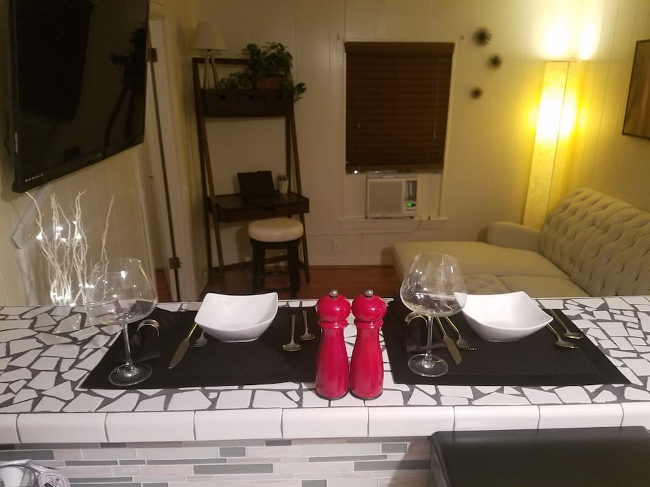 Breakfast Nook fully stocked for continental breakfasts