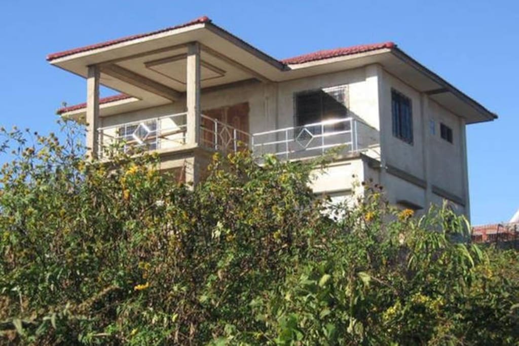 View of the hilltop sunrise villa