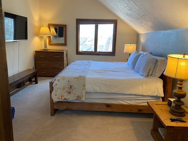 King bed in master bed room 