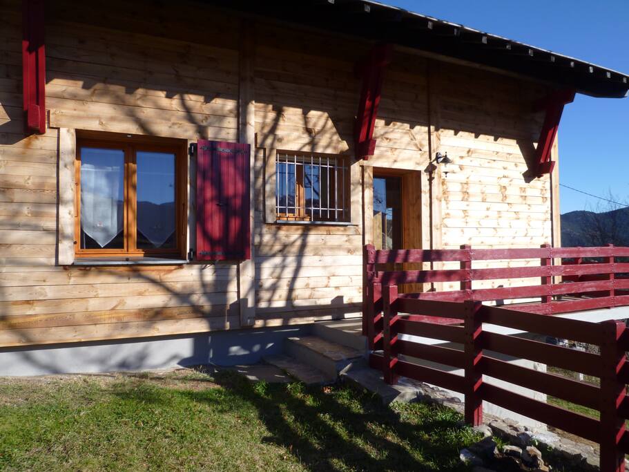 Chalet Vue du jardin