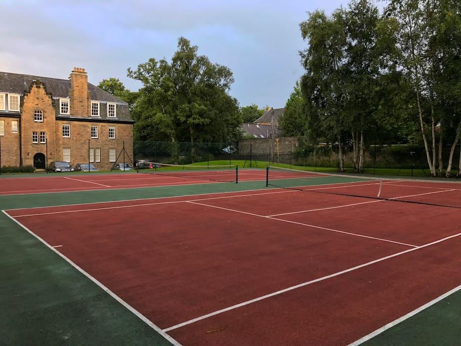 Two tennis courts