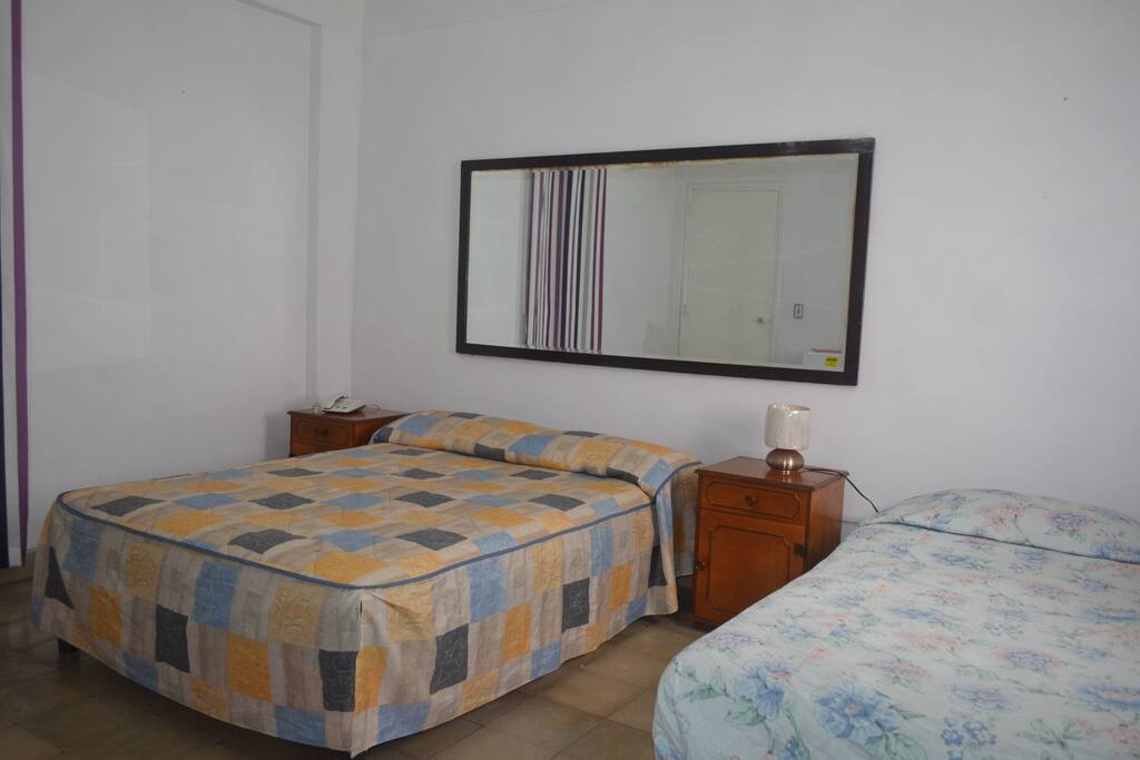 Habitación para 3 personas, climatizada, minibar, closet, tv