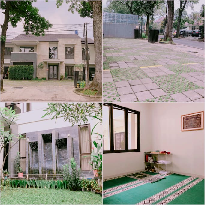 Entrance, Parking Space, Backyard, Musholla (Islamic Prayer Room)